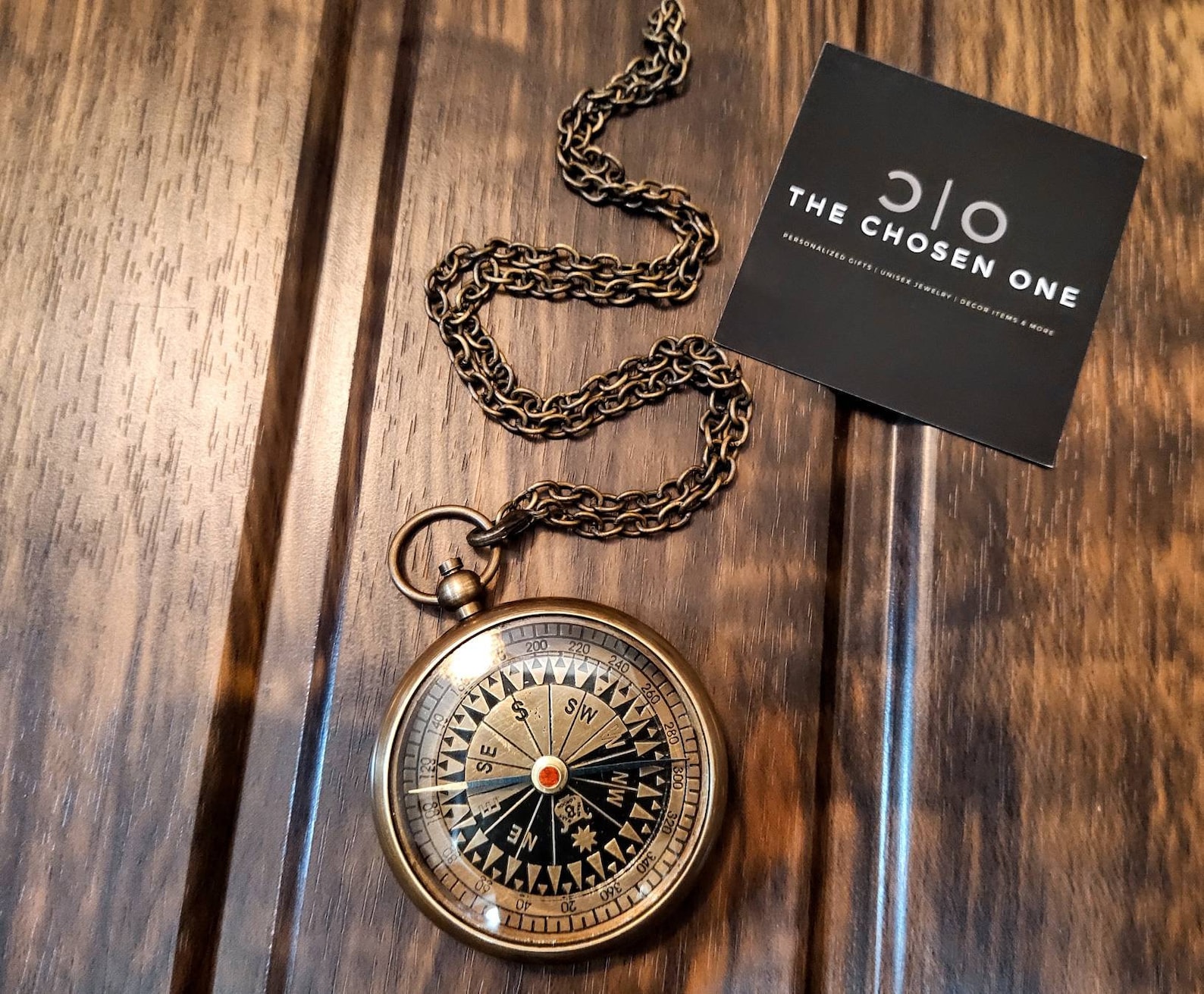 Beautiful Handmade Pocket Compass Brass Nautical Compass Chain ...