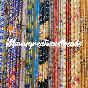 Waist Beads/Belly Chains/Tie on waist beads/Crystal Waist Beads