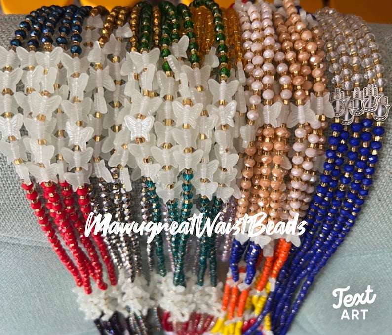 New Summer Butterfly/Waist Beads/ Belly shops Chain/ Belly Beads/ Crystal Beads/ Butterfly