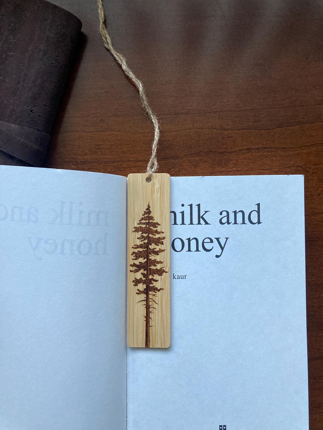 Wood Burned Bookmark, Tree Bookmark, Tree Gifts, Book Lover Gift, Book ...