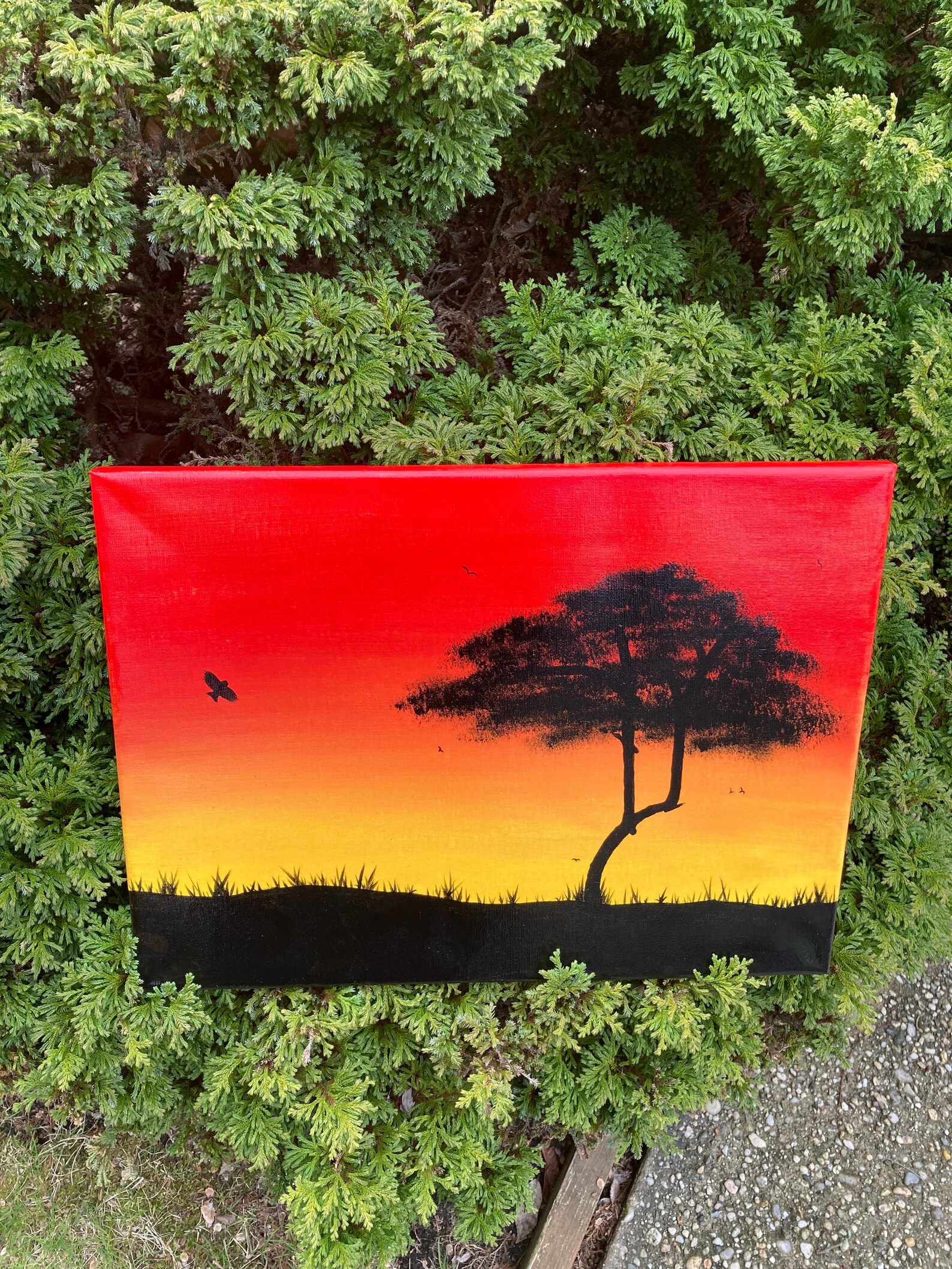 African Savannah, African Art Wall Decor, Africa Painting, African