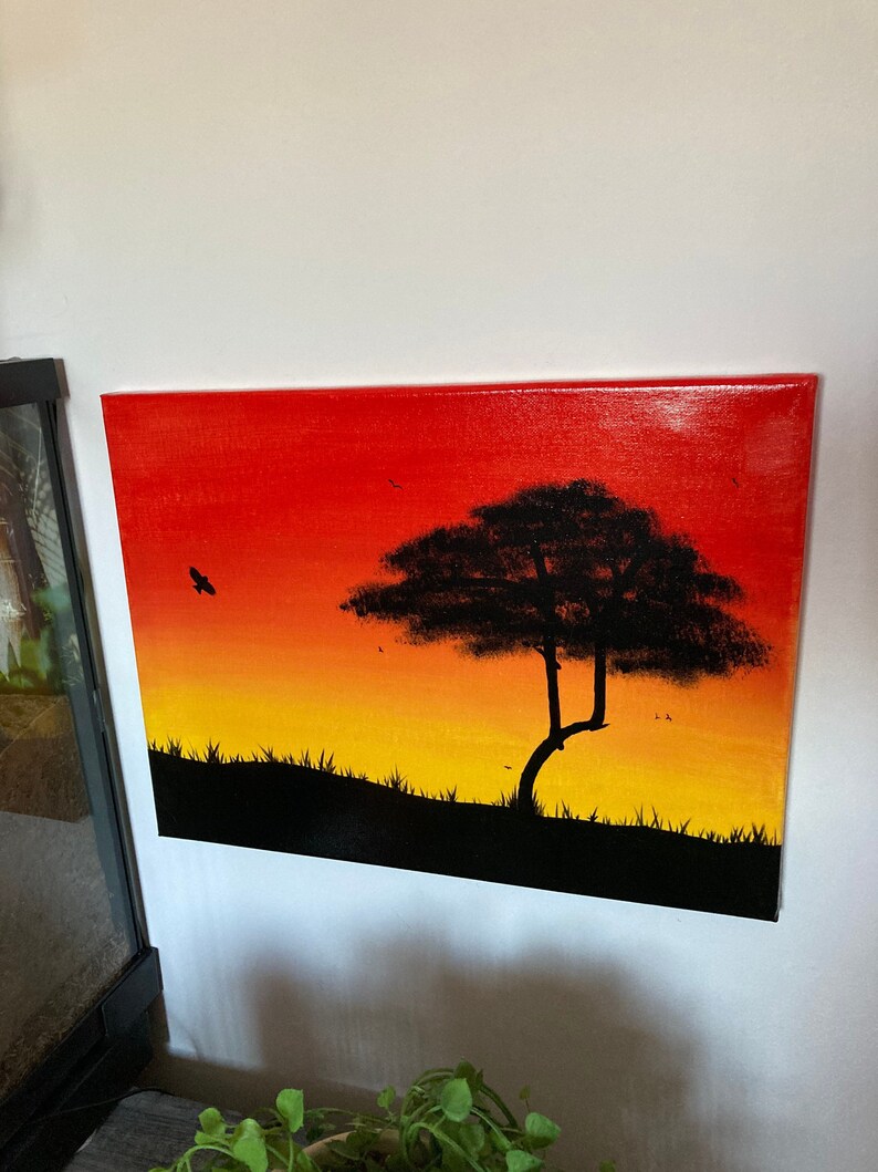 African Savannah, African Art Wall Decor, Africa Painting, African