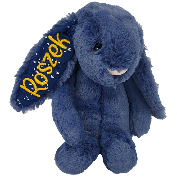 MEDIUM Navy Bunny Personalized Jellycat 
