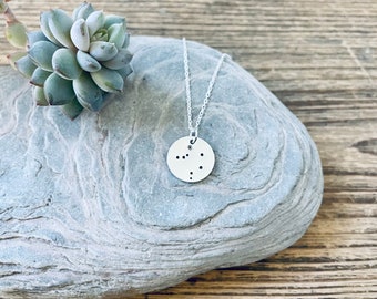 Libra Constellation Necklace Sterling 