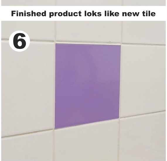 25 X Blue Gloss Tile Stickers For 15cm X 15cm / 150mm X 150mm / 6 Inch Waterproof For Kitchen, Splashback, For Bathroom, Self Adhesive, Peel And Stick On, Removable For Renters - View #4