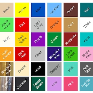 Pode incluir: Uma carta de cores com 36 cores diferentes, incluindo bege, amarelo, azul, azul gelo, castanho, azul-petr&oacute;leo, verde ma&ccedil;&atilde;, vermelho, cinza claro, laranja, dourado, branco, marfim, amarelo escuro, roxo, verde, bord&ocirc;, &aacute;gua, laranja claro, vermelho escuro, prata, azul safira, verde lim&atilde;o, rosa brilhante, ouro escovado, creme, preto, cinza tele, menta, cinza escuro, prata escovada, carv&atilde;o, verde floresta, lil&aacute;s, rosa e azul ovo de pato.