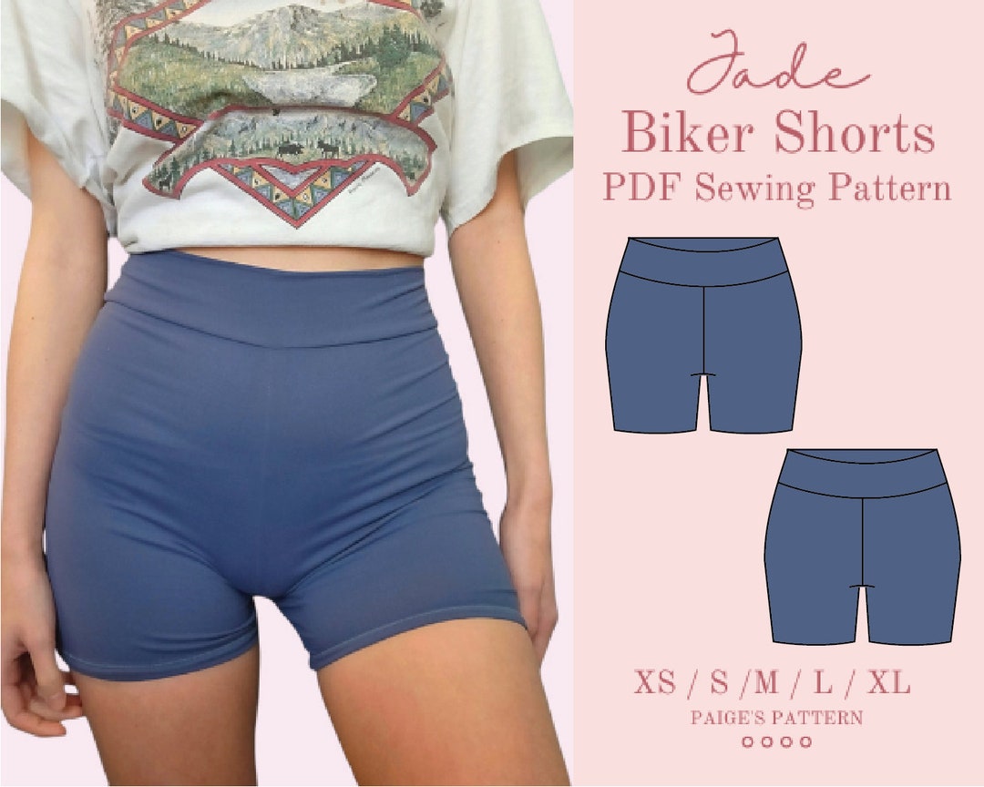 High Waisted Shorts Pattern Digital PDF Sewing Pattern Etsy