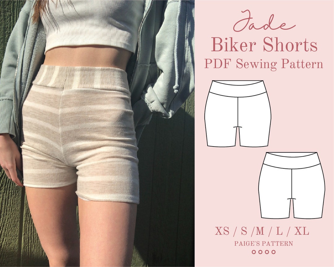 High Waisted Shorts Pattern Digital PDF Sewing Pattern Etsy