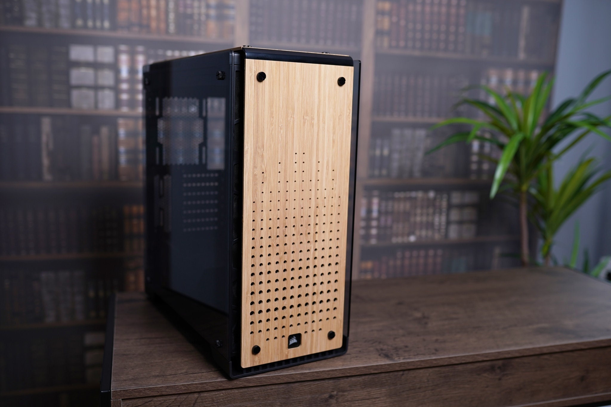 Corsair 570X PC Midi Tower Case With Wooden Panels Wooden PC Etsy UK