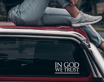 In God We Trust National Motto Decal
