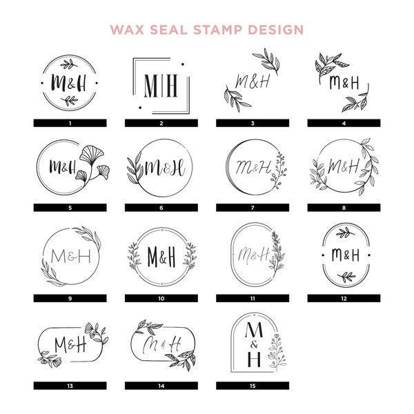 Wax Seal Stamp Templates: Choose from a Variety of Stunning Design Templates - Personalize Your Unforgettable Moments!