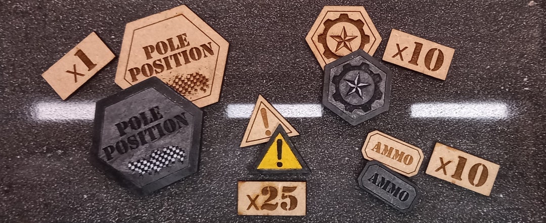 Gaslands Token Set, 28mm 1:64 Scale War Games Table Top Gaming - Etsy