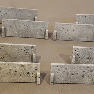 12x Barrikaden Jersey Barrieren Kriegsspiele Kill Team 28mm Scatter Gelände