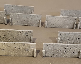 12x Barricades Jersey Barriers War games Kill Team 28mm scatter terrain