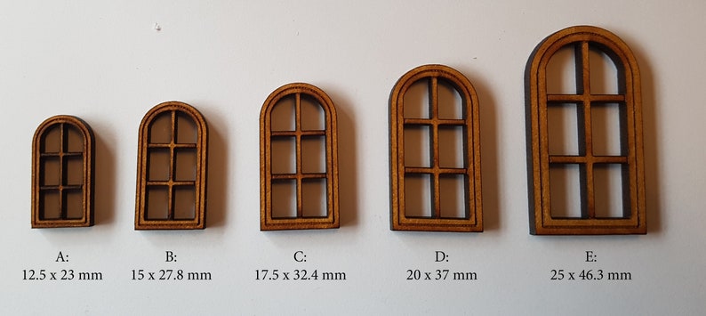 10er Pack MDF Laser cut Fenster für Gelände Gebäude D&D - Etsy.de