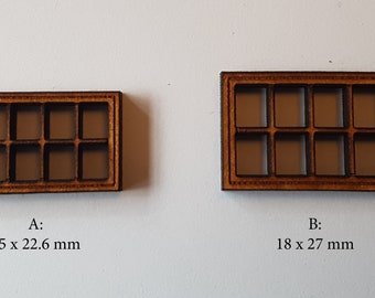 10 pack MDF Laser Cut Windows for Terrain buildings D&D Warhammer 28mm railway diorama model J