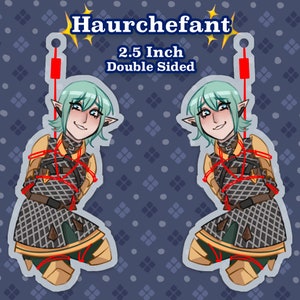 FFXIV Heavensward Shibari Keychain 2.5 Inch Haurchefant