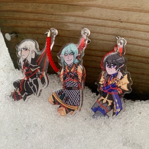FFXIV Heavensward Shibari Keychain 2.5 Inch image 1
