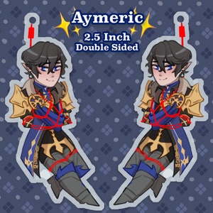 FFXIV Heavensward Shibari Keychain 2.5 Inch Aymeric