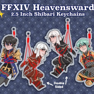 FFXIV Heavensward Shibari Keychain 2.5 Inch image 2