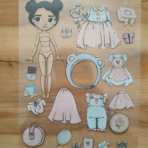 Printable Paper Doll Blythe With Clothes Digital PDF Instant Download ...