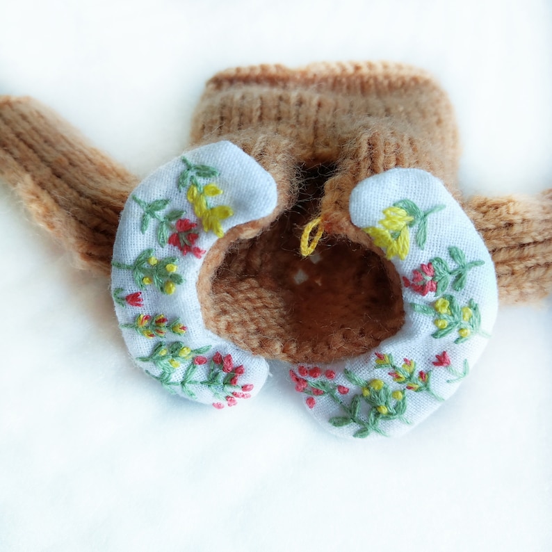 Blythe Mori Girl Sweater With Embroidered Collar Azone Doll Etsy