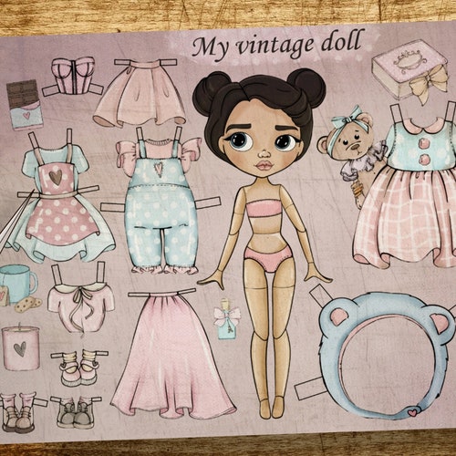 Printable Paper Doll Blythe With Clothes Digital PDF Instant | lupon.gov.ph