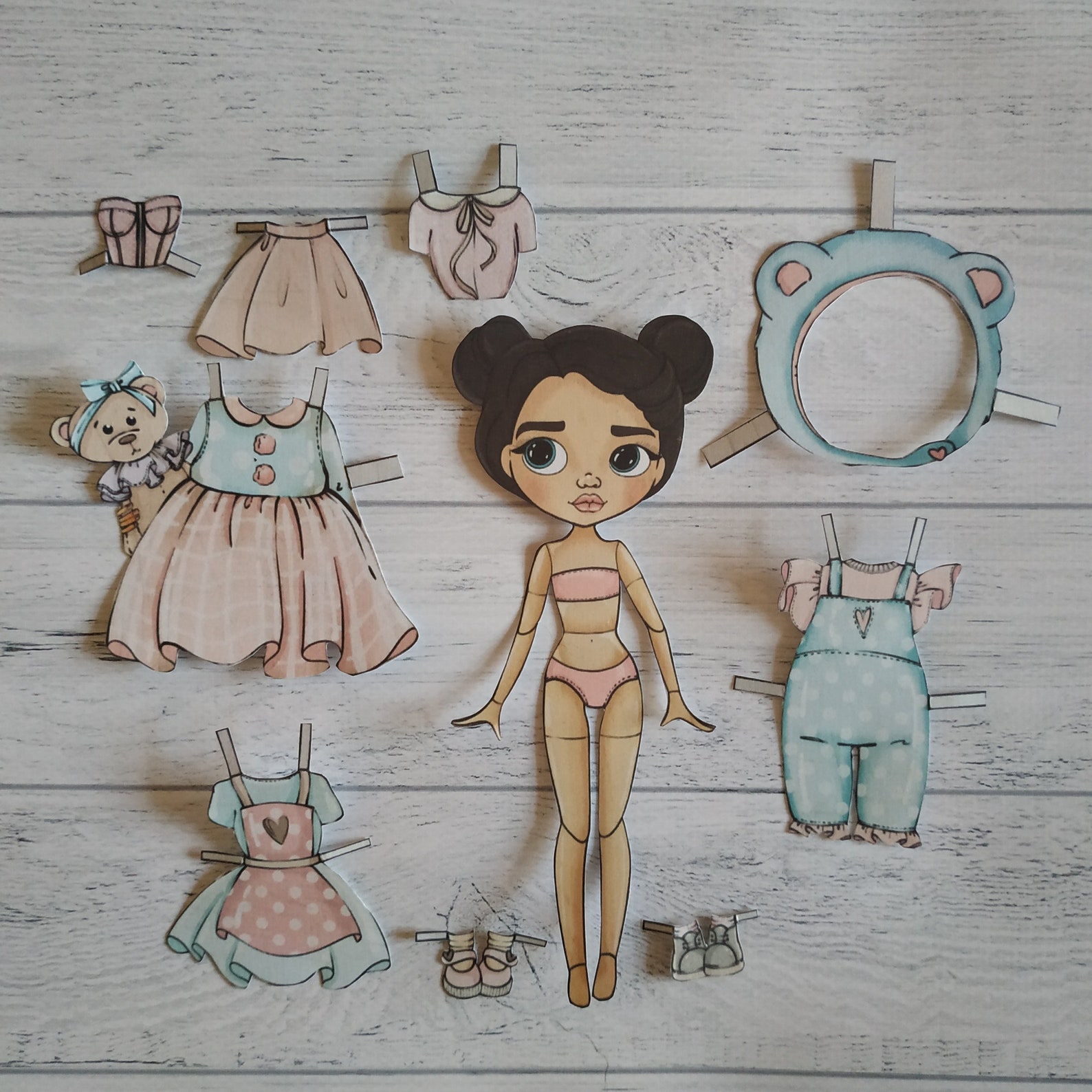 Printable Paper Doll Blythe With Clothes Digital PDF Instant - Etsy