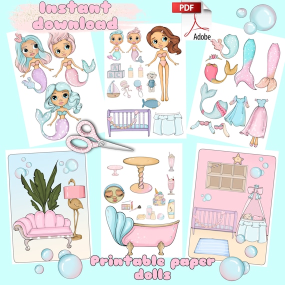 chinese dress ladies Little Adventures 41412 Classic Mermaid Doll Dress for Ages 3 Plus main image 1