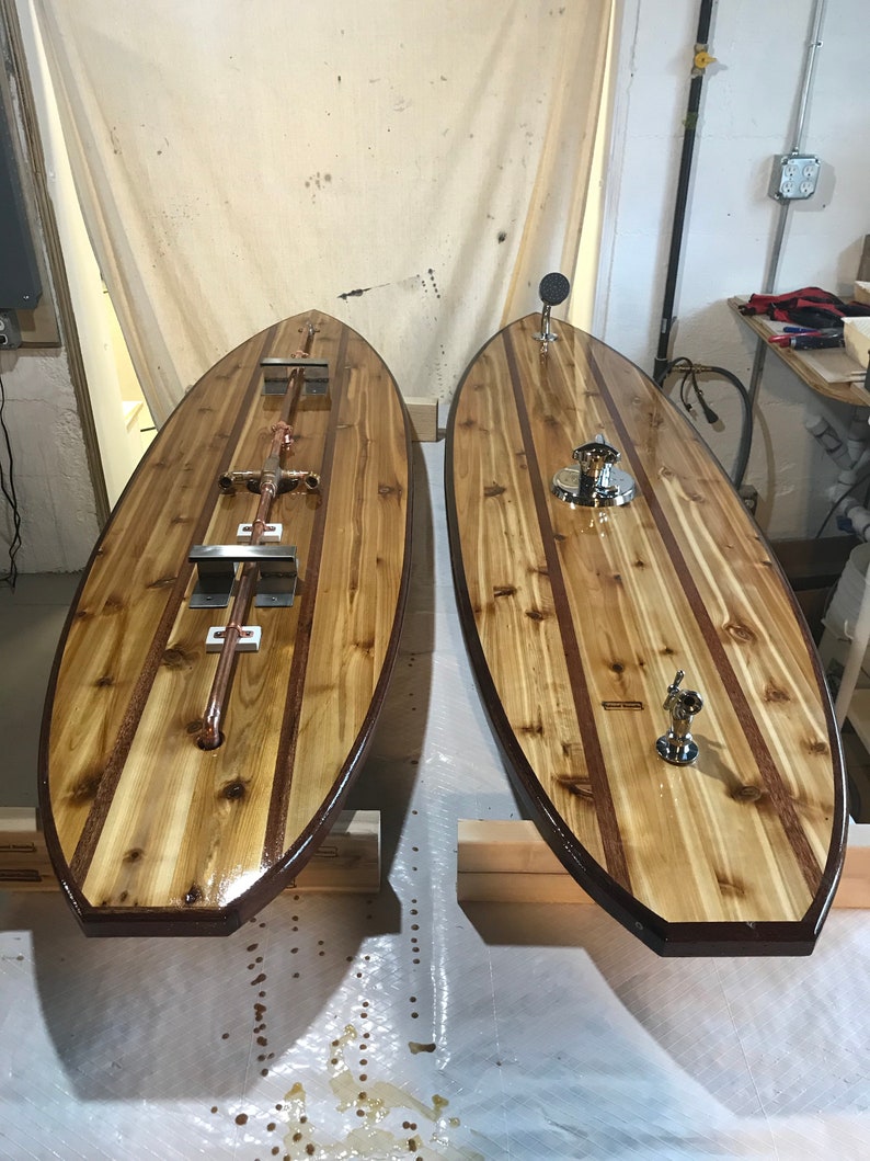 Outdoor Surfboard Shower for washing off after that day at the Etsy