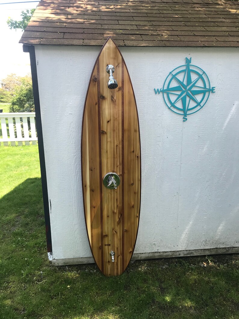 Outdoor Surfboard Shower for washing off after that day at the Etsy