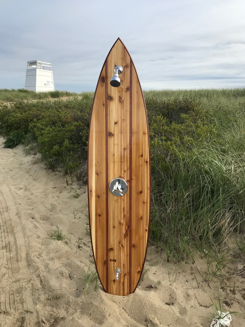 Outdoor Surfboard Shower for washing off after that day at the Etsy