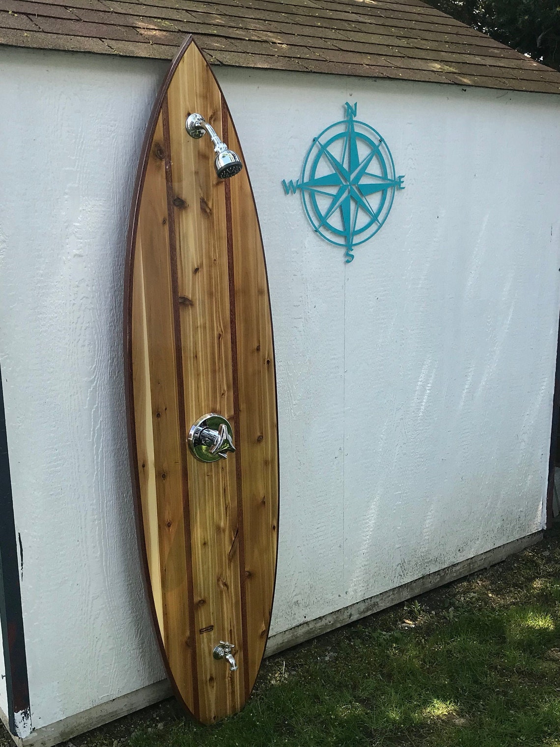 Outdoor Surfboard Shower for washing off after that day at the Etsy