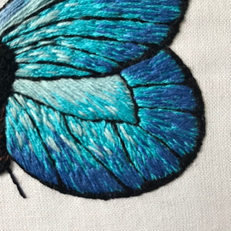 Butterfly Embroidery Pattern PDF needlecraft pattern Etsy