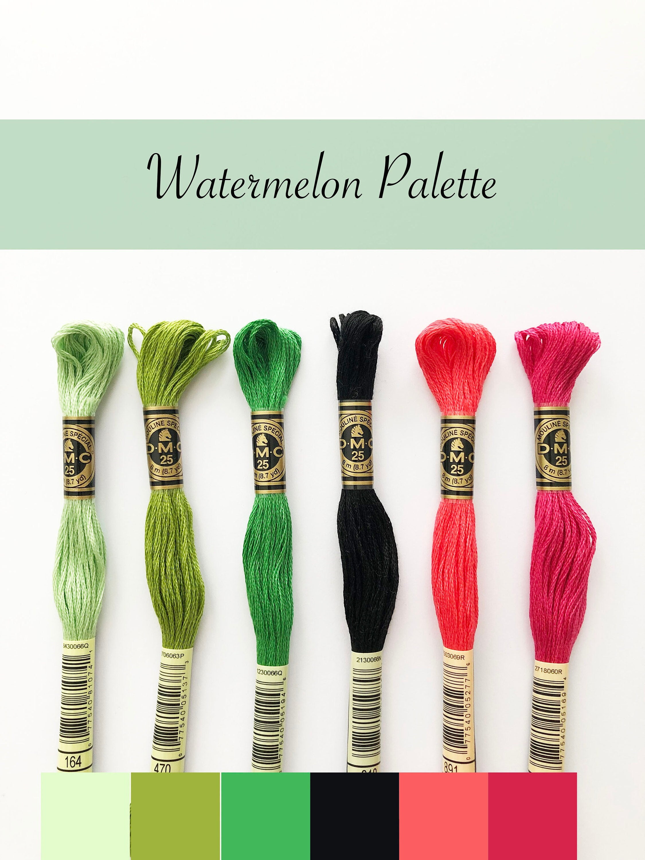 Watermelon Threading DMC 6 Strand Embroidery Thread, WATERMELON, Embroidery Floss, Colour ...