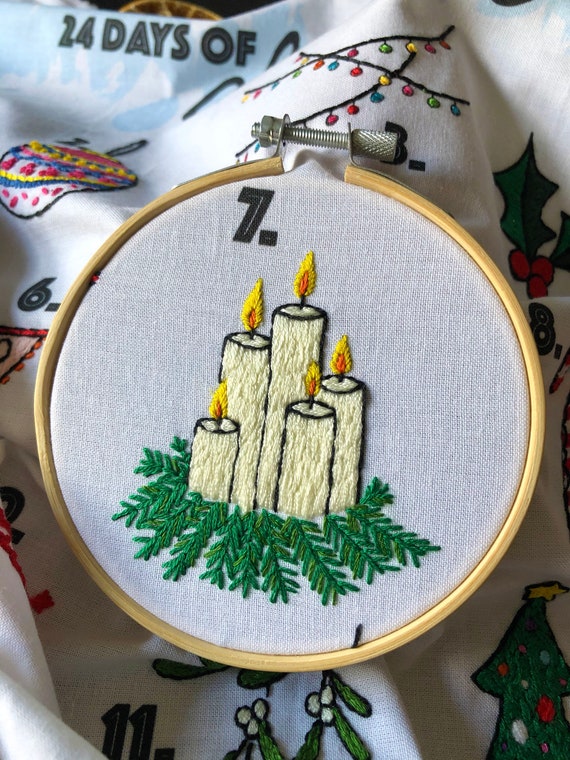 New For 2023 - Cross Stitch Advent Calendar, 24 Days Cross Stitch Pattern Advent  Calendar, Sewing Christmas Calendar