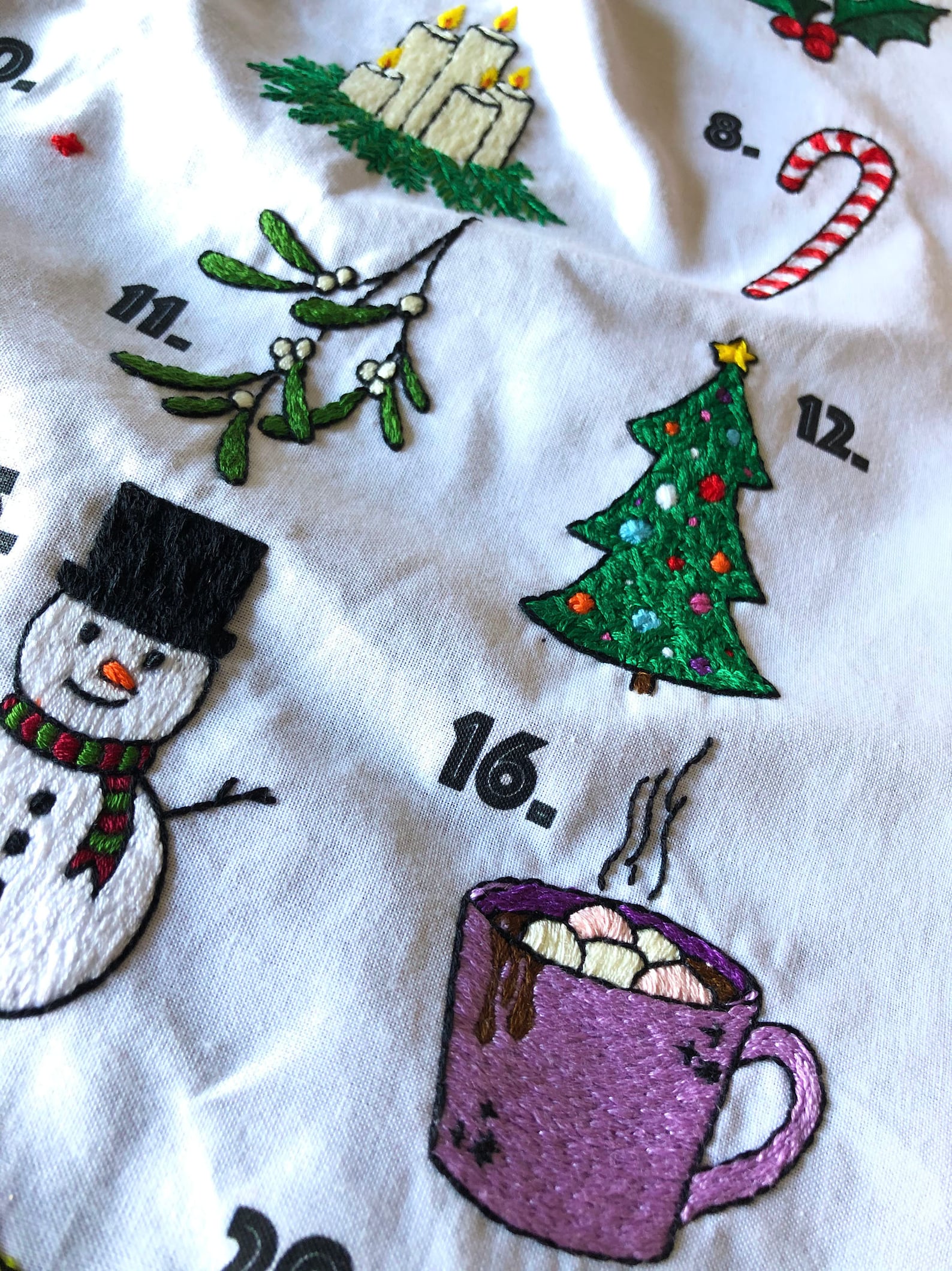 Advent Calendar Embroidery Advent Calendar 24 Days of Etsy UK