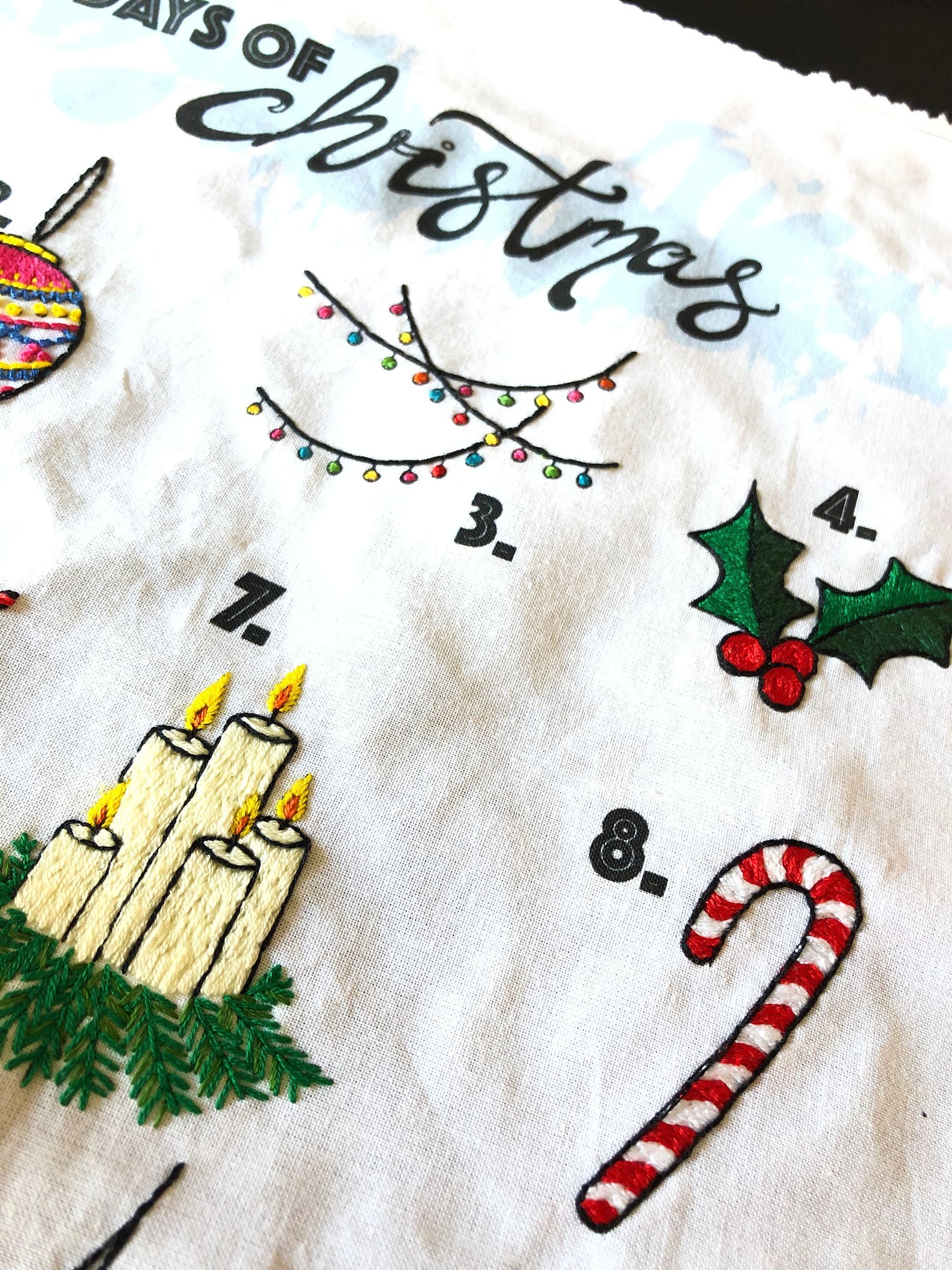 Advent Calendar Embroidery Advent Calendar 24 Days of Etsy UK