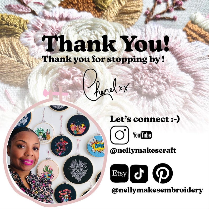 Bloom Embroidery Kit, needlecraft pattern, embroidery pattern, beginners needlecraft, modern embroidery, hoop art, embroidery art, diy image 10