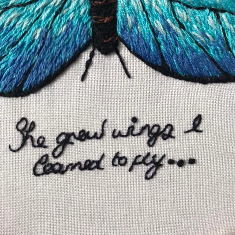 Butterfly Embroidery Pattern PDF needlecraft pattern Etsy