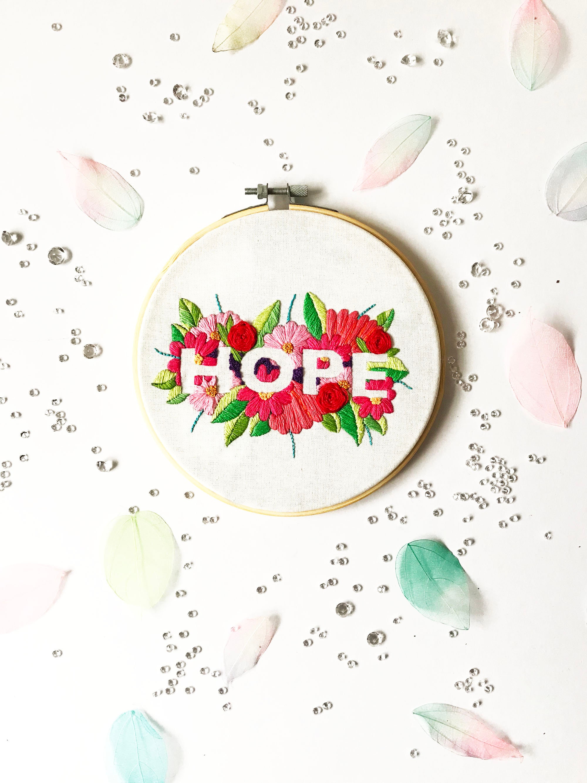 Hope Embroidery Kit Needlecraft Kit Embroidery Pattern Etsy UK