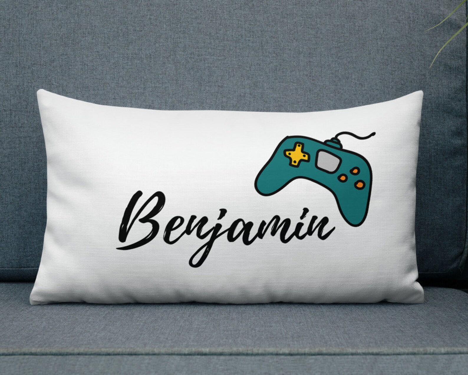 Personalized Boys Pillow Video Game Pillow Custom Kids Name Etsy