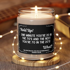 Funny 70th Birthday Gift, Gift for 70th Birthday, Scented Candle, Gift for Grandma, Funny Gift for Grandpa, 70 Birthday Gift for Mom Dad