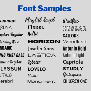 May include: A chart of different font styles, including Romman, Playlist Script, Pacifico, ARUNA, FİNDEL, Hussar, Anydore Regular, Holla, Sailors, Wedding Text, HORIZON, Woodland, Organic, Josefin Sans, Antonio Bold, Zing Rust Base, LASTICA, Antonio Light, Jasmine Regular, Lobster, Capriola, ALYSSUM, LOVELO, STUDLY, BUFFALO, Mixa, Yestaryears, Cerebri, and Monument.