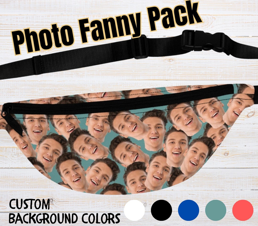 Custom Photo Fanny Pack, Custom Crazy Faces Fanny Pack, Faces Fanny