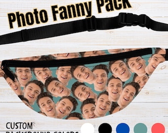 Custom Photo Fanny Pack, Custom Crazy Faces Fanny Pack, Faces Fanny Pack, Personalized Picture Fanny Pack, Funny Friend Gift, Fanny Pack Men