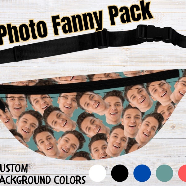 Custom Photo Fanny Pack, Custom Crazy Faces Fanny Pack, Faces Fanny Pack, Personalized Picture Fanny Pack, Funny Friend Gift, Fanny Pack Men