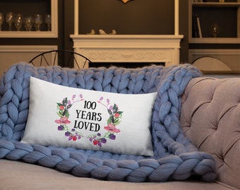 100 Years Loved, 100 and Fabulous, Gift For 100 Year Old Woman, Grandma Birthday, 100th Birthday Gifts for Women, 100 Year Old Female Gift