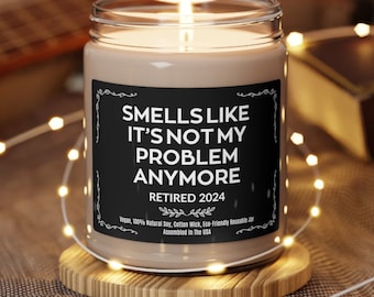 Funny Retirement Gift, Retirement Candle, Retirement Gift for Women, Retirement Gift for Men, Retirement Gag Gift, , Funny Retirement Candle