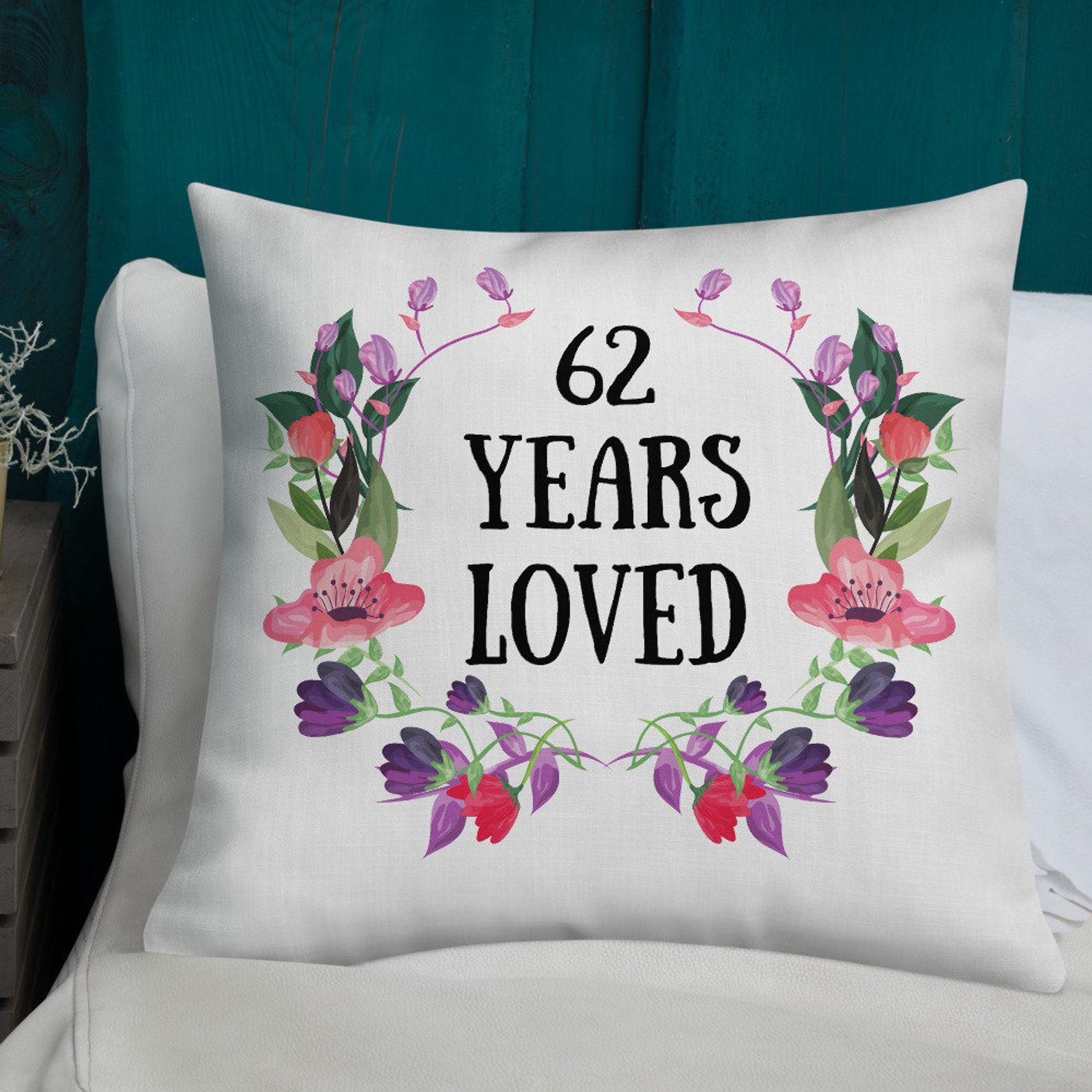 62th Birthday Gifts for Women 62 Year Old Female Gift 62 Etsy